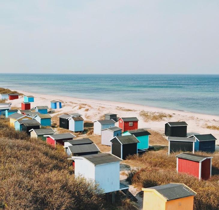 Tisvildeleje strandhutten, vakantie aan zee, Denemarken