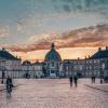 Amalienborg Palace, the Queen's residence in Copenhagen