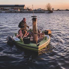 Floating hot tub in Copenhagen Harbour