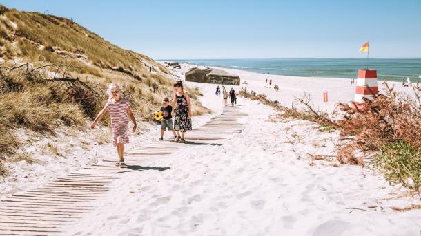 Kids on Søndervig Beach