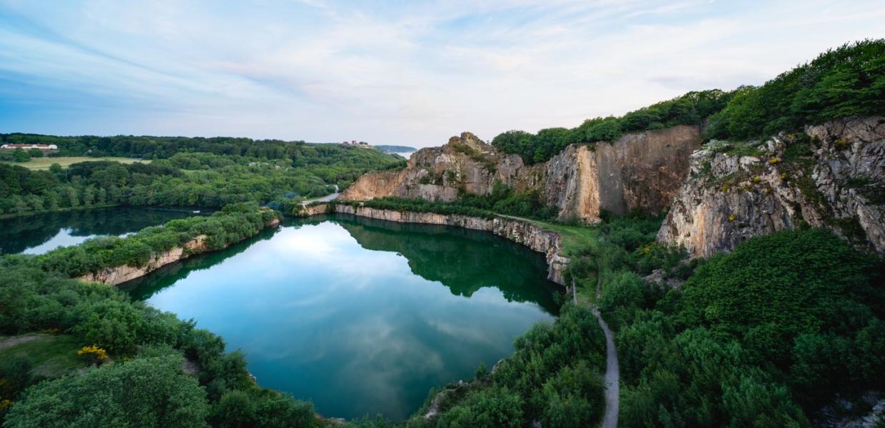 Opal Lake (Opalsøen) on Bornholm