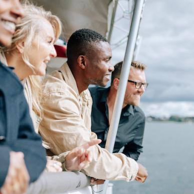 Whale Safari on a boat in the Heart of Jutland, Denmark