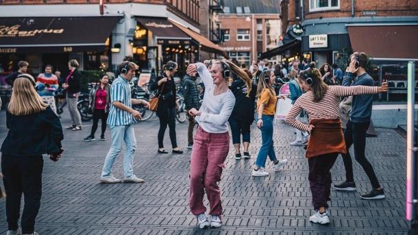 Silent Disco in Odense during HC Andersen festival