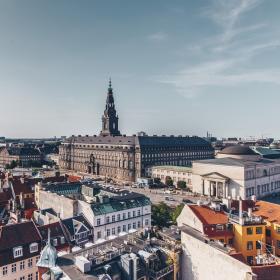 The Danish parliament building Christiansborg Palace