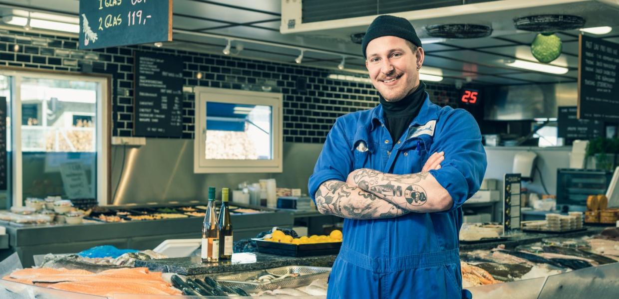 Jakob Clausen, fishmonger, Aarhus