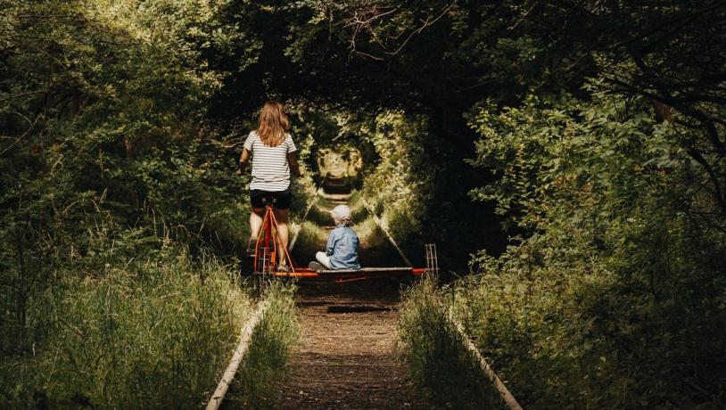 The old railroad on Amager in Copenhagen