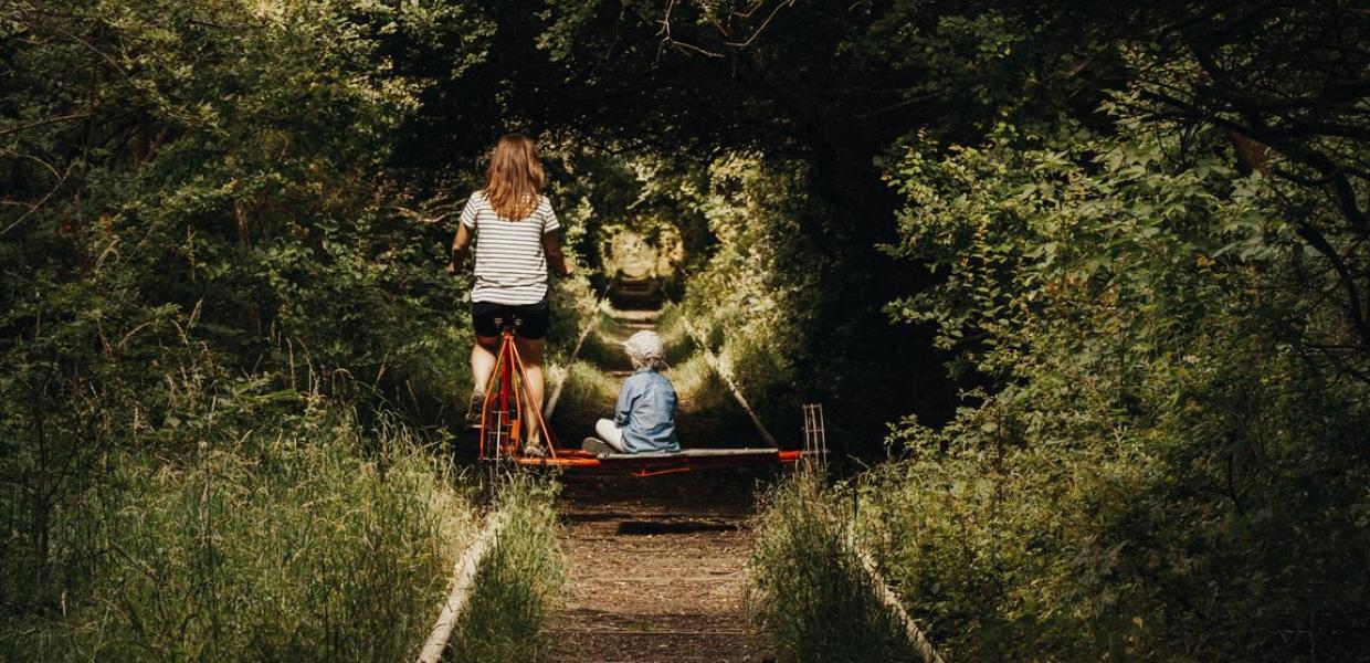 The old railroad on Amager in Copenhagen