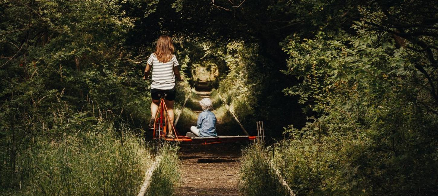 The old railroad on Amager in Copenhagen