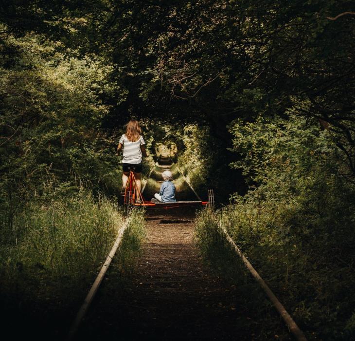 The old railroad on Amager in Copenhagen