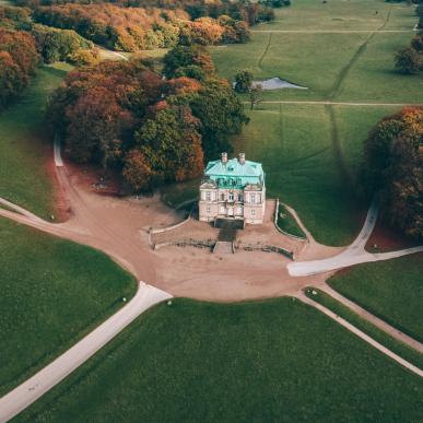 The royal hunting lodge, the Hermitage, in the Deer Park