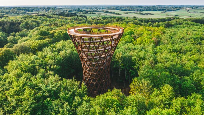 Forest Tower Camp Adventure near Haslev, South Zealand, Denmark