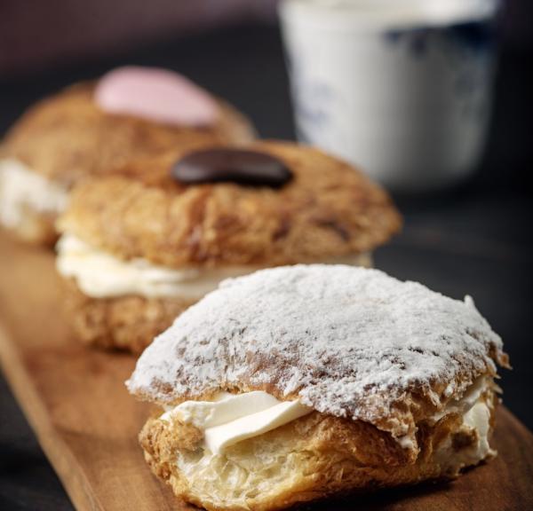 Fastelavnsboller, a special type of cake from Denmark