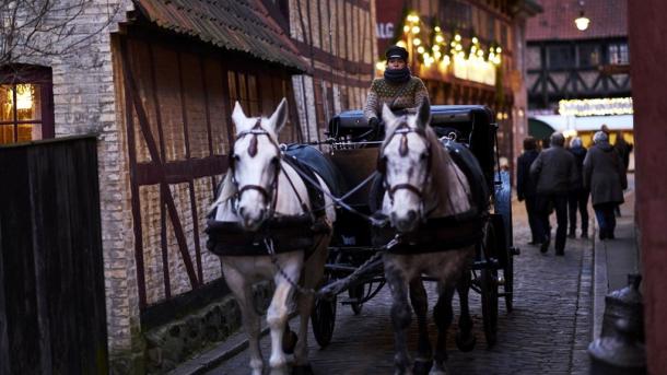 Weihnachten im Freichlichtmuseum "Den Gamle By" im dänischen Aarhus