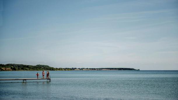 Kerteminde North Beach on island Funen, Denmark