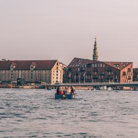 Goboat cruising around in Copenhagen's harbour