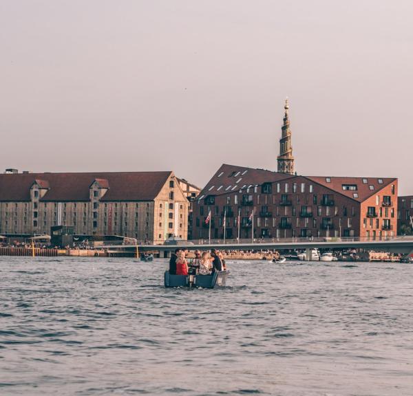 Goboat cruising around in Copenhagen's harbour