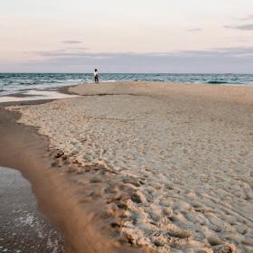 Grenen bei Skagen in Nordjütland zwischen Dänischer Nordsee und Ostsee