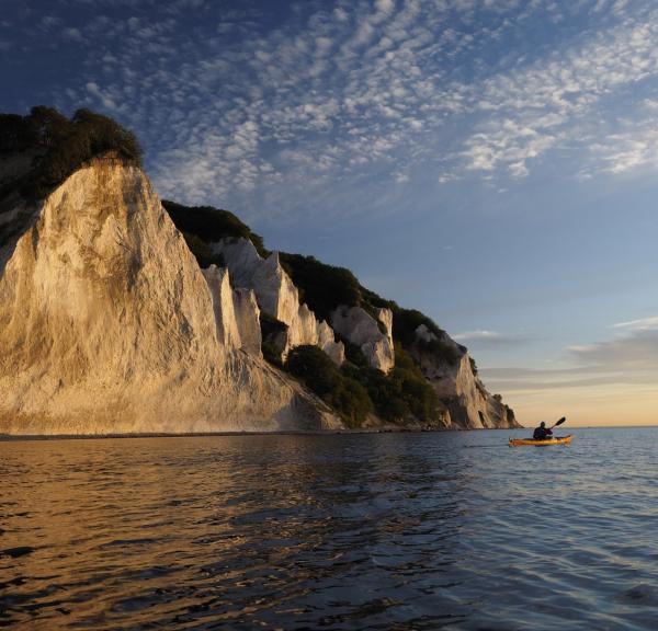 Kayaking at Møns Klint