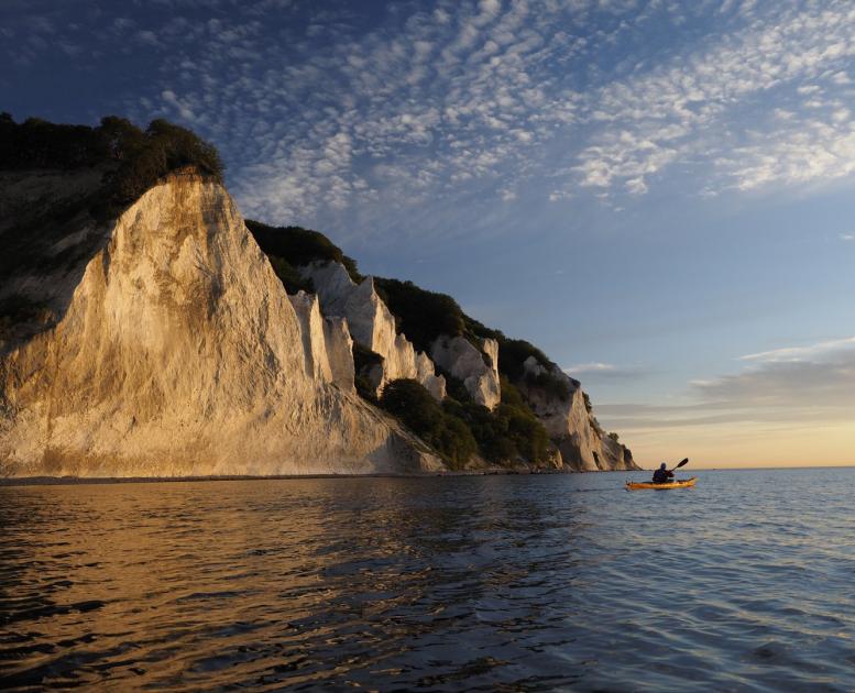 Kayaking at Møns Klint