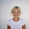 A girl smiling at the camera, Denmark