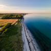 The Langeland coastline in Denmark