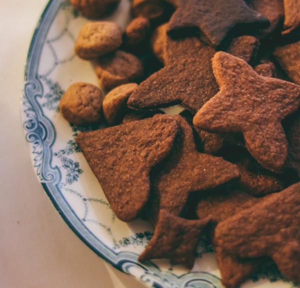 Traditional Christmas cookies at the Open Air Museum in North Sealand.