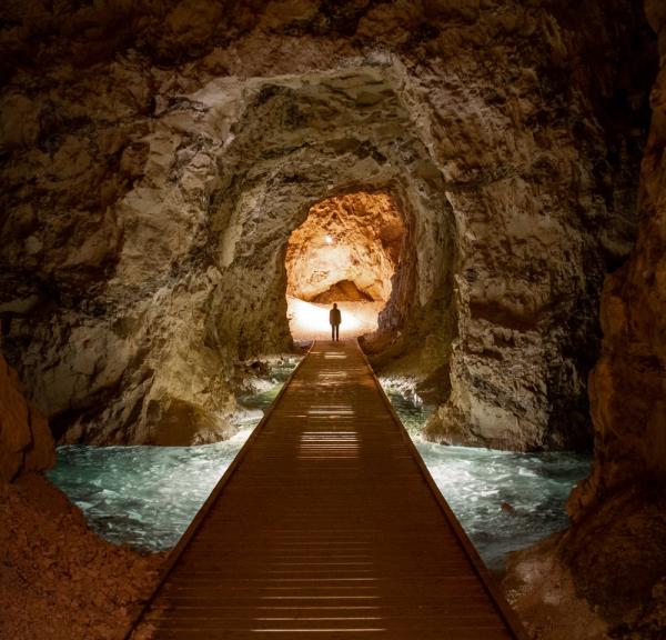 Mønsted limestone mine is located near Viborg.