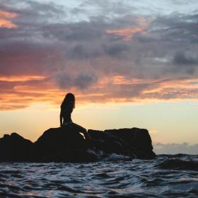 Mermaid on some rocks