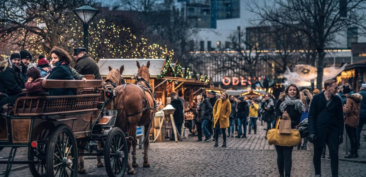 Christmas market in Odense