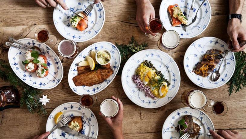 "Julefrokost", Weihnachtsessen im Restaurant Kronborg in Kopenhagen