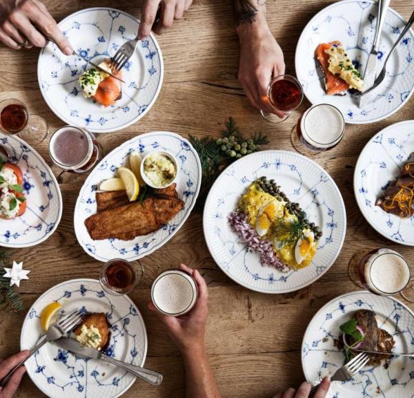 "Julefrokost", Weihnachtsessen im Restaurant Kronborg in Kopenhagen