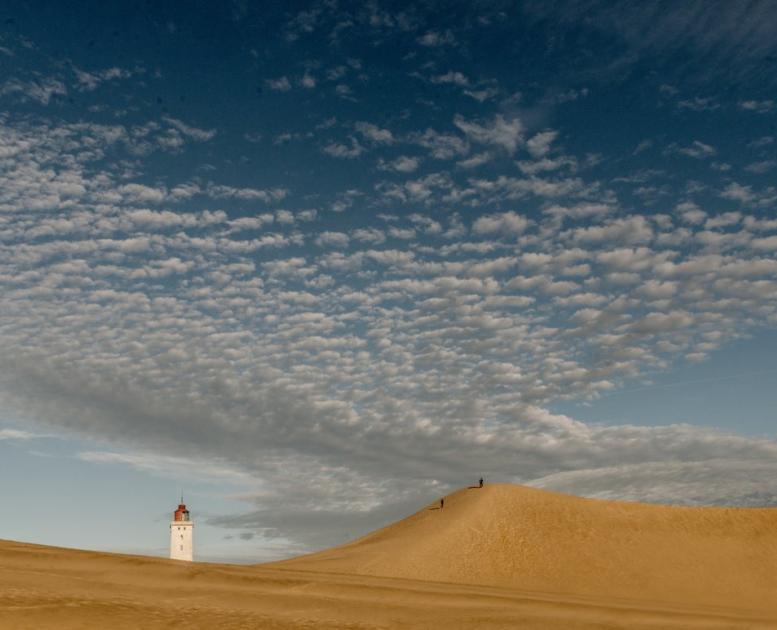 Rubjerg Knude Lighthouse and sand dunes, North Jutland