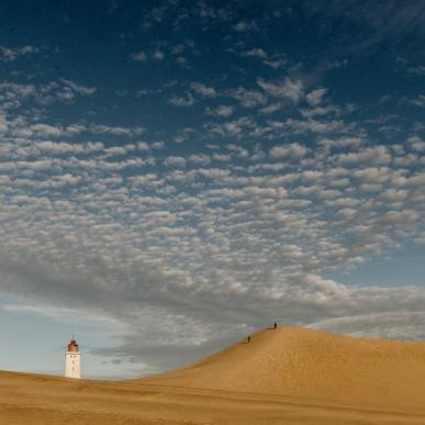 Rubjerg Knude Lighthouse and sand dunes, North Jutland