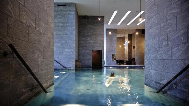 The Nordic spa at Hotel Vejlefjord in Denmark