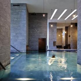 The Nordic spa at Hotel Vejlefjord in Denmark