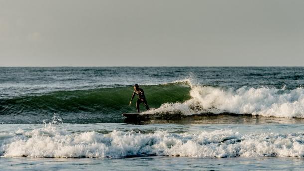 Surfing in Klitmoeller aka Cold Hawaii, North Jutland