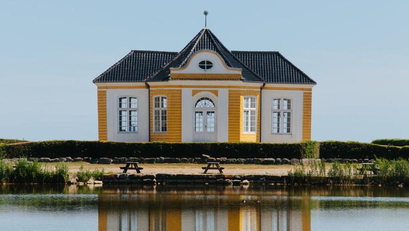 Valdemars Castle is located on the island of Tåsinge in Denmark