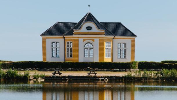 Valdemars Castle is located on the island of Tåsinge in Denmark