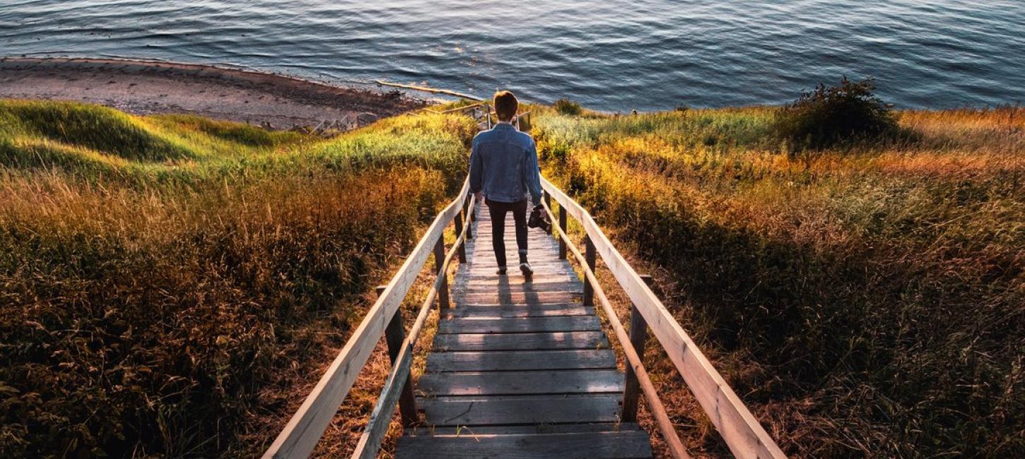 The beach in Tisvildeleje, north of Copenhagen, is the perfect sunset spot