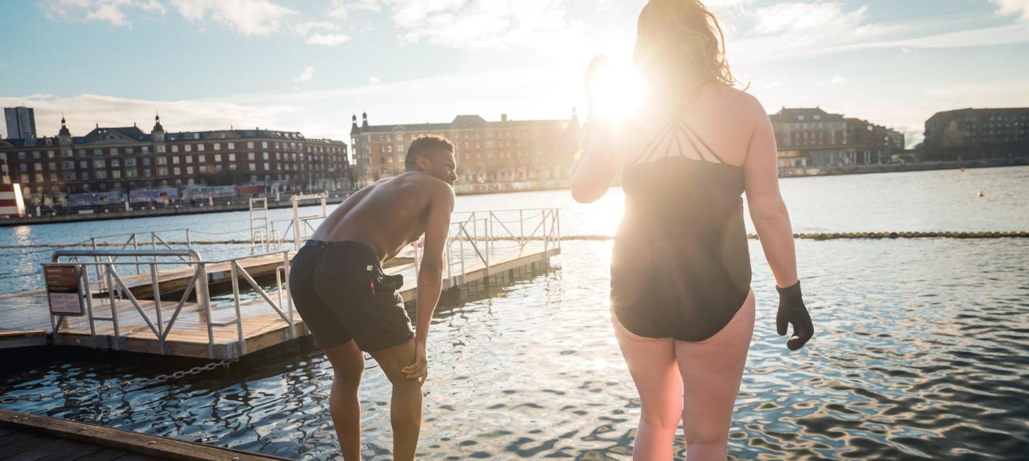 Winter swimming in Copenhagen, Kalvebod Brygge