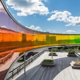 Your rainbow panorama, 2011, Olafur Eliasson ARoS Aarhus Kunstmuseum Photo Anders Trærup, Aarhus media center